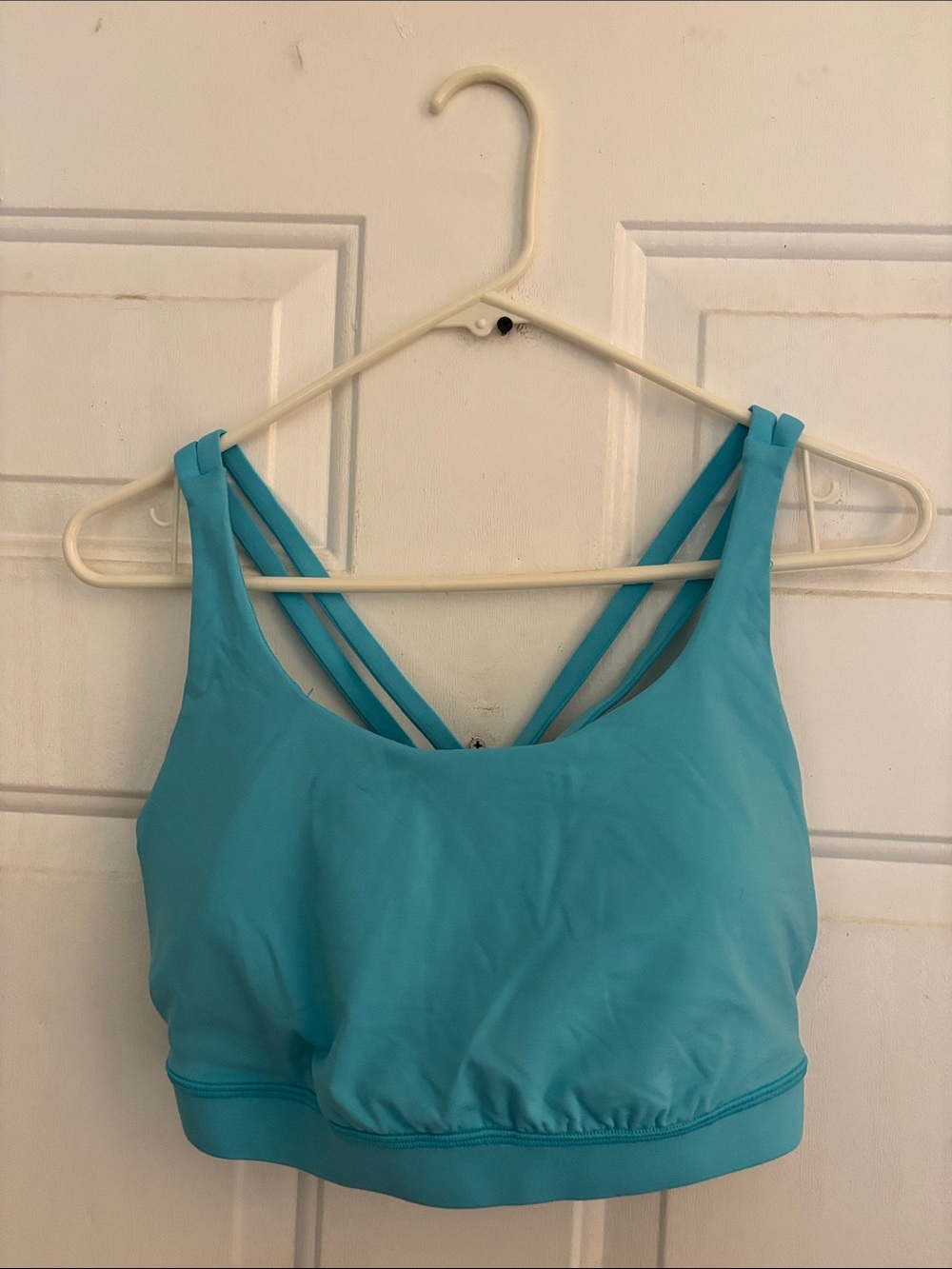 Lululemon Energy Bra, Electric Turquoise, Size 14